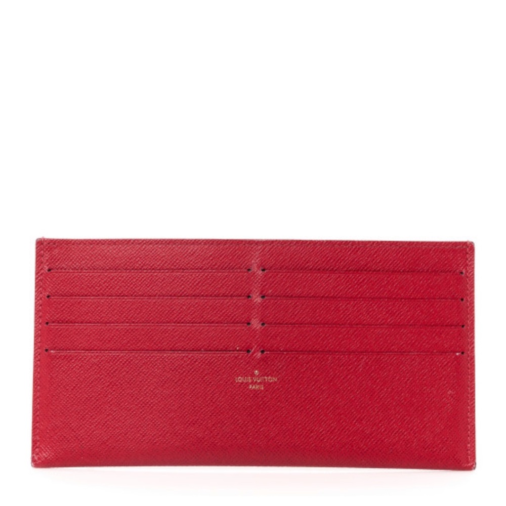 LOUIS VUITTON Maroon Card Insert with BOX